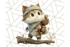 Tiny Explorers Clipart PNG, Animal Adventure PNG Product Image 3