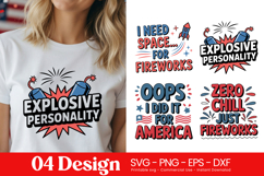 Explosive Personality Quotes SVG PNG Product Image 1