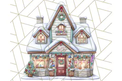 Christmas North Pole Village PNG Clipart, Cute Holiday Art Product Image 3