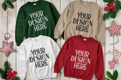 Christmas Family Matching Group Flat Lay Mockup Product Image 1