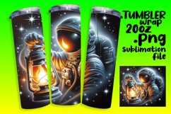 HIGH-QUALITY 20oz Tumbler PNG , Astronaut Product Image 1