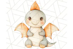Cute Pastel Dinosaur Clipart PNG for Nursery Art, Baby Decor Product Image 3