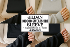 Gildan 18000 Sleeve Sweatshirt Mockup Product Image 1