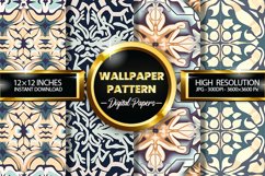 Wallpaper Pattern Digital Papers - 04 Variations Product Image 1
