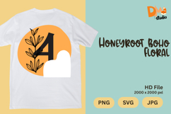 Honeyroot Boho Floral Monogram Product Image 1