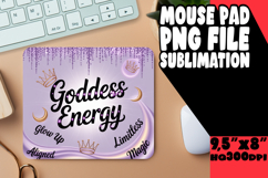 Playful MOUSE PAD Design Magic, Girl Quote Product Image 1