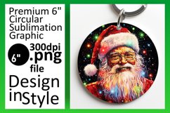 Varied Winter-Themed Circle Sublimation for Keychains &amp; Deco Product Image 1