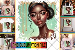 LUMINOUS TSHIRT Designs Ideas, Afro Girl Product Image 1