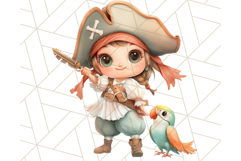 Cartoon Pirate Kids and Animals PNG Clipart for Fun Designs Product Image 3