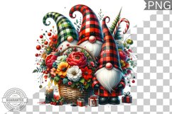 Christmas Gnome Sublimation - Clipart PNG Design Product Image 1