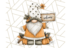 Thanksgiving Gnome Clipart PNG Cute Fall Gnomes, Gnome Png Product Image 3