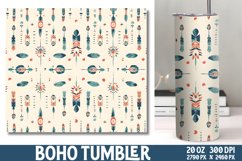 Boho Digital Papers Tumbler Wrap Product Image 1