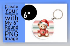 Stylish Circle Design for Keychains , Teddy Bear Product Image 1