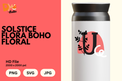 Solstice Flora Boho Floral Monogram Product Image 1