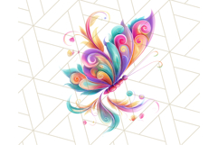 Colorful Butterfly Clipart PNG Clipart, Rainbow Butterfly Product Image 3