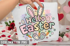 Hello Easter Sublimation PNG - Easter Design Product Image 1