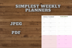 best simplest weekly planner freebie 45,free Weekly planners Product Image 3