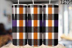 Halloween Plaid Pattern Tumbler Wrap - High Quality 300 Dpi Product Image 1
