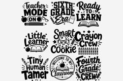 Back To School PNG Bundle | Teacher Grade Level School Quote Product Image 5
