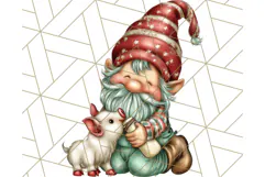 Farmer Gnome Clipart, Cute Farm Gnomes PNG Illustrations Product Image 3