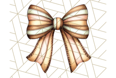 Fall Bow Clipart, Autumn Hair Bows PNG, Fall Ribbon Png Product Image 3
