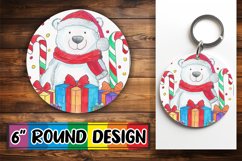 PNG Sublimation Round Design - Christmas Art Product Image 1