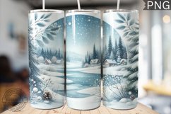 Christmas Watercolor Tumbler Wrap - Christmas PNG Design Product Image 1
