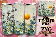 Whimsical Egg Petal Sublimation Art Product Image 1