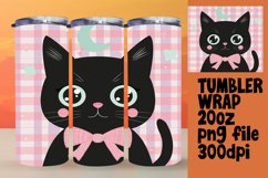 Playful Cat 20oz Tumbler Wrap Design Product Image 1