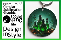 Sleek Round Design Car Coaster PNG , Horror Halloween Product Image 1