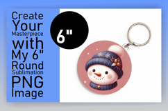 Colorful Circle Design Car Coaster , Snowman Product Image 1