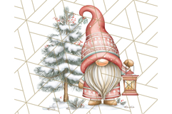 Scandinavian Christmas Gnomes Clipart PNG, Cute Gnome Png Product Image 3
