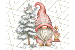 Scandinavian Christmas Gnomes Clipart PNG, Cute Gnome Png Product Image 3