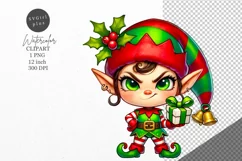 Christmas clipart, Elf clipart, Winter clipart Product Image 1