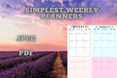 best simplest weekly planner freebie 44,free Weekly planners Product Image 3