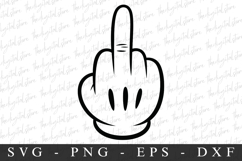 Middle Finger| SVG Cut files | Cricut Product Image 1