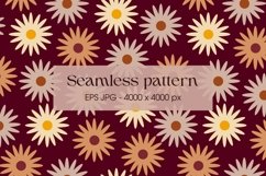 60s Retro vintage floral pattern | 60s retro floral pattern Product Image 2