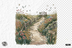 1920 Botanical Summer Wildflowers Clipart Product Image 1