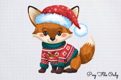 Woodland Christmas Animals Cliparts PNG Product Image 1