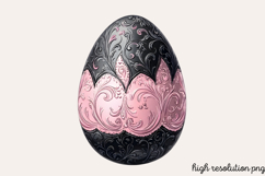 Pink Black Easter Clipart PNG Product Image 1