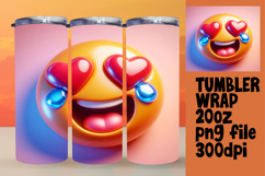 Elegant 20oz Tumbler Design , 3D Emoji Product Image 1