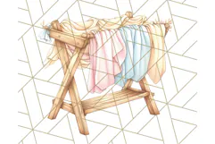 Cozy Laundry Day Clipart PNG Pastel Home Decor, Home Png Product Image 3