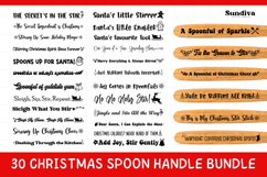 30 Christmas Wooden Spoon Handle Quote SVG Bundle Product Image 1