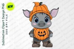 Cute Cartoon Donkey Halloween Costume Clipart Png Product Image 1