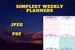 best simplest weekly planner freebie 30,free Weekly planners Product Image 3