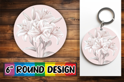 Lovely Circle Design for Coasters , Beauty Flower Product Image 1