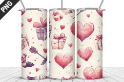 Lovely Hearts Tumbler Design | Valentine&#039;s Day Tumbler Wrap Product Image 1