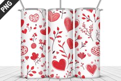 Lovely Hearts Tumbler Design | Valentine&#039;s Day Tumbler Wrap Product Image 2
