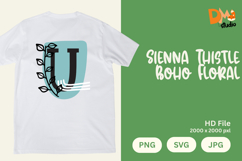 Sienna Thistle Boho Floral Monogram Product Image 1