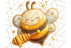 Summer Cookie Png, Bee, Butterfly &amp; Flower Cookie Clipart Product Image 3